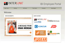 Tablet Screenshot of employee.interlinebrands.com