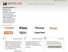 Tablet Screenshot of interlinebrands.com